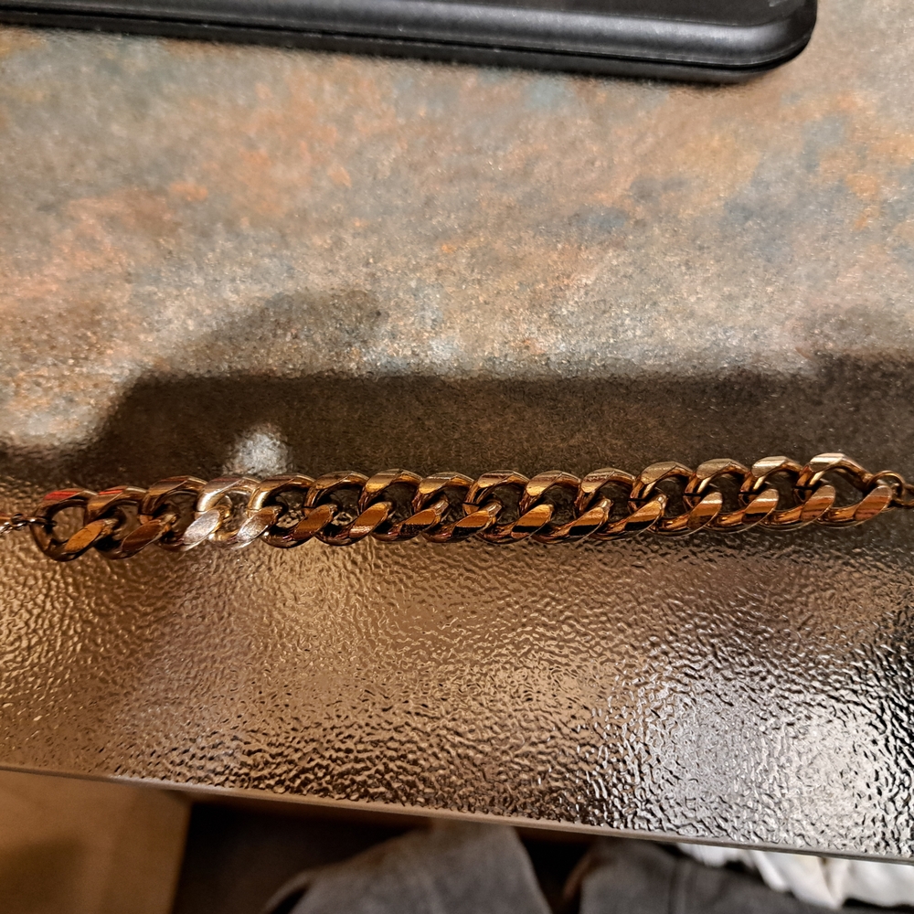 Zara Men's Gold-Tone Chain Bracelet